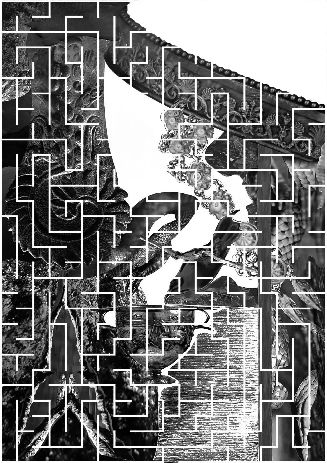 Labyrinthe noir et blanc web